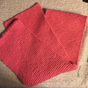 Pink Handknit Scarf